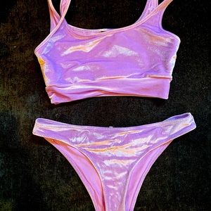 Triangl purple velvet bikini S